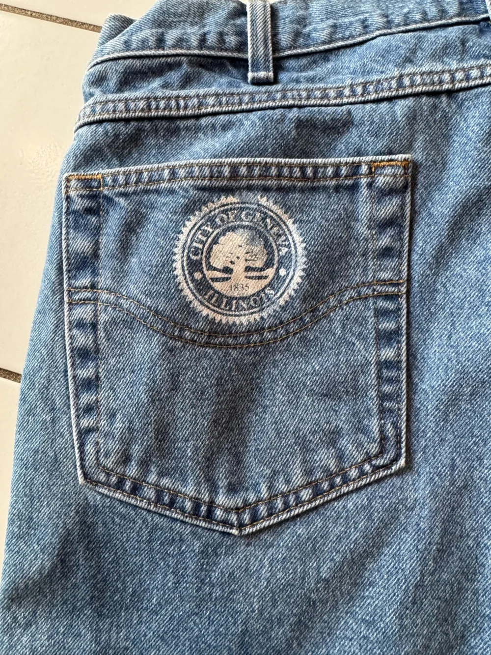 Carhartt Denim Blue Straight Fit Workwear Jeans 36x32